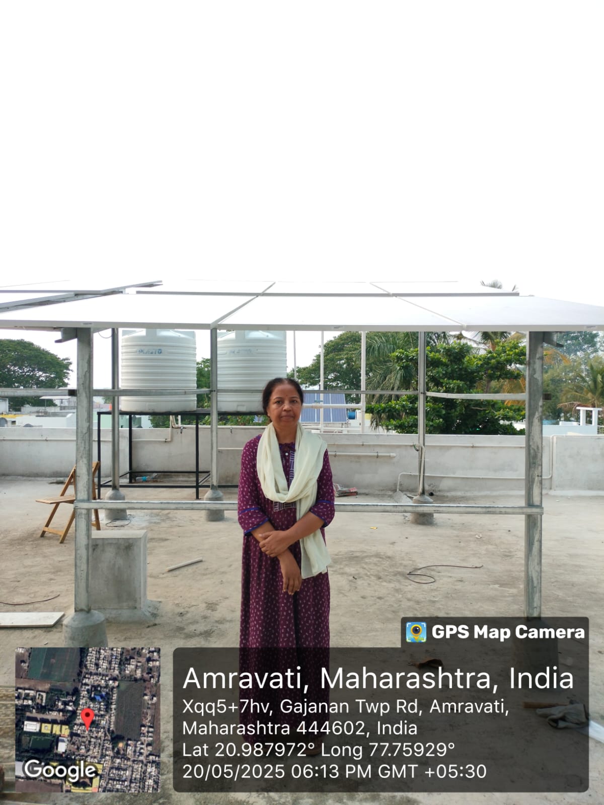 Solar installation in Amravati