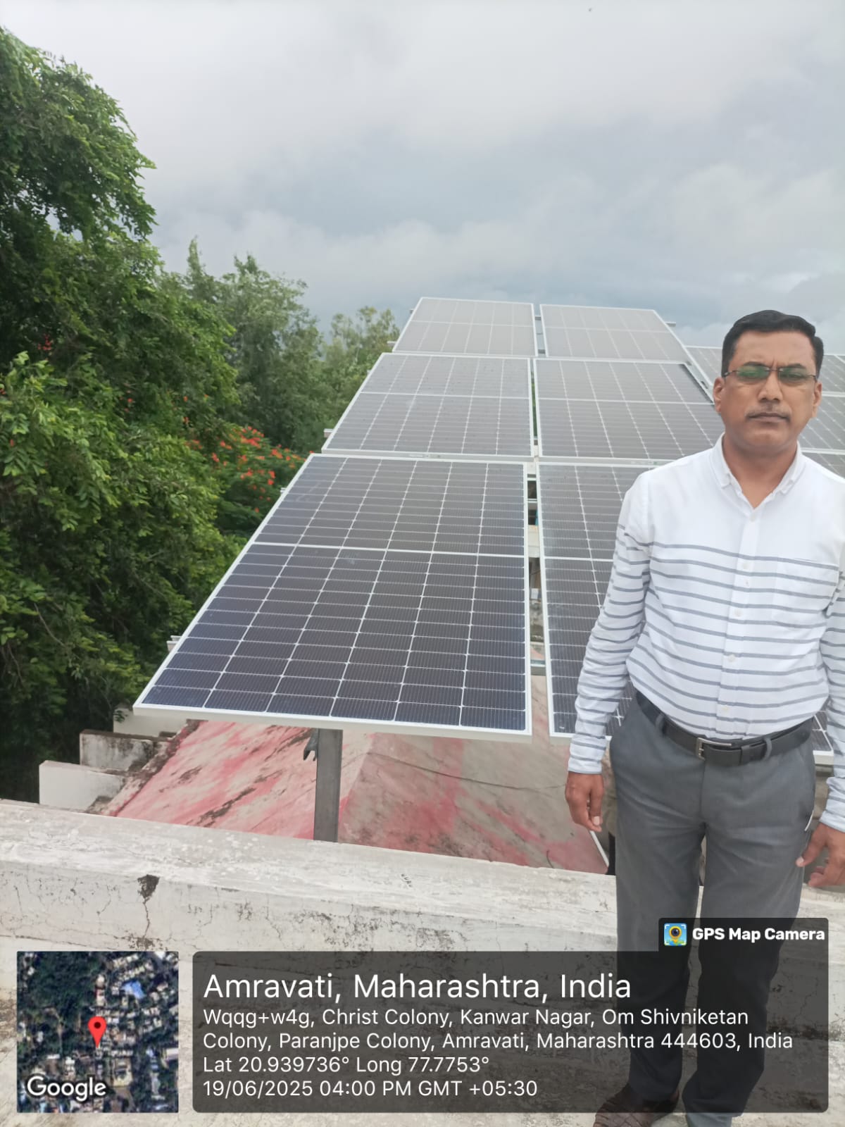 Solar panels installation